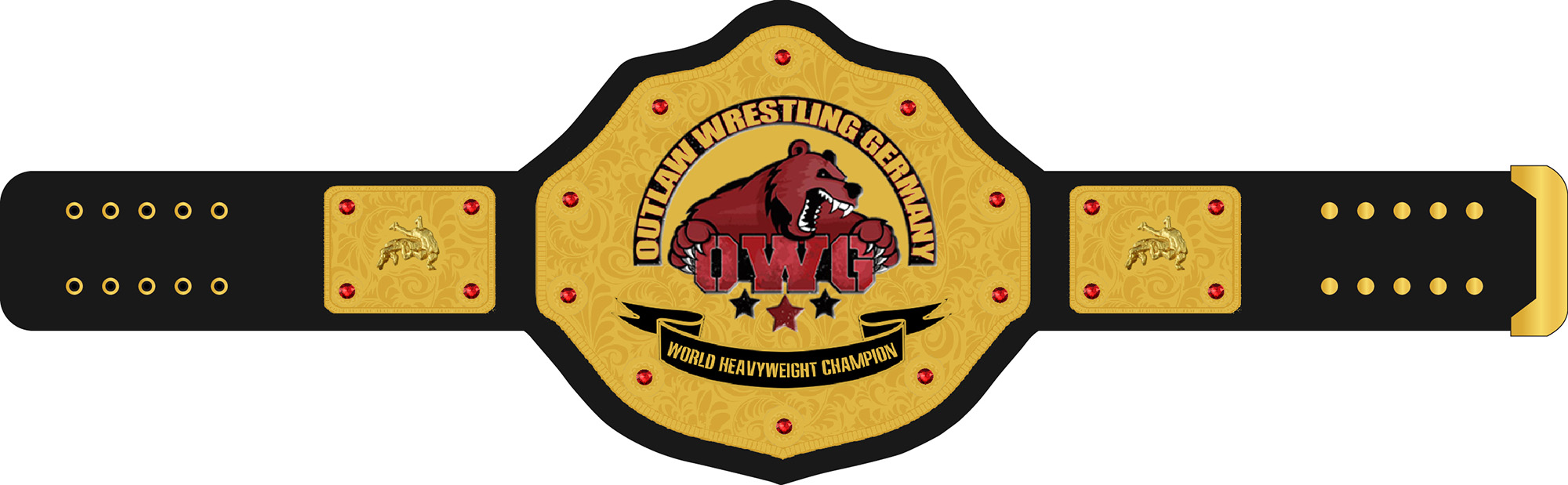 OWG Outlaw Wrestling Germany World Wrestling Champion Gürtel