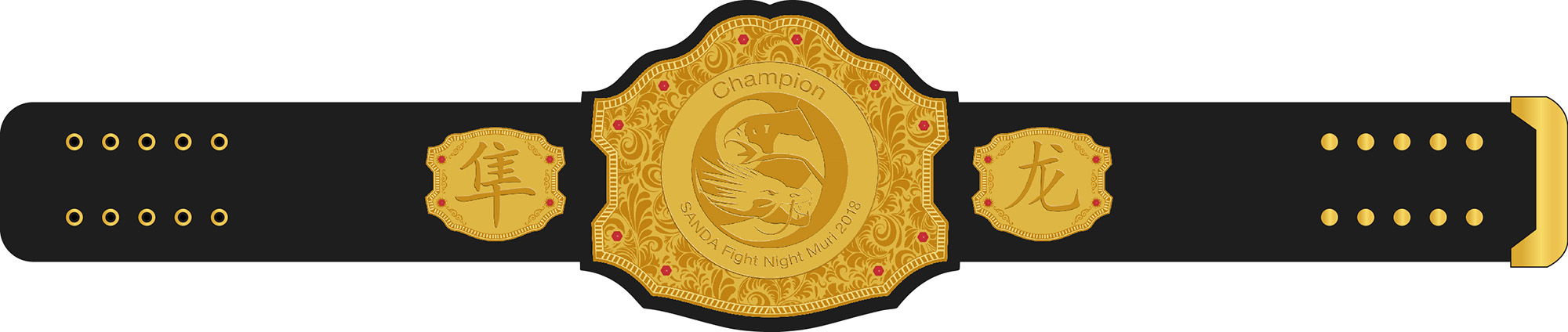 SunLong SANDA Fight Night Muri Champion Gürtel